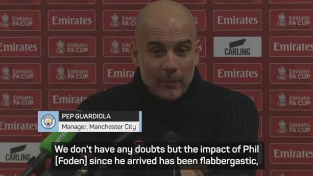 'Flabbergastic' Foden getting back to best - Guardiola