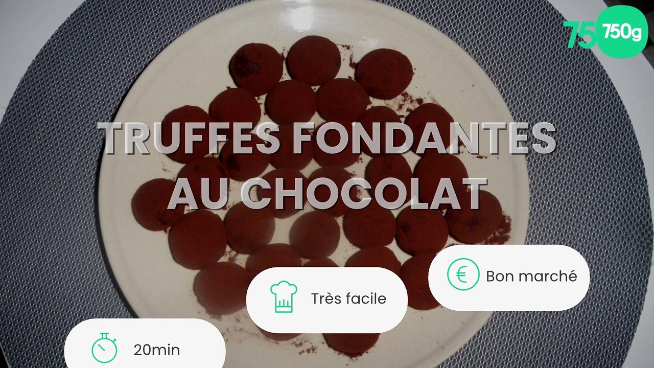Truffes fondantes au chocolat