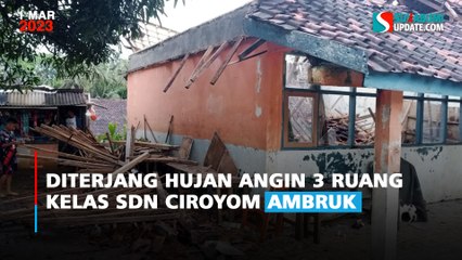 Diterjang Hujan Angin 3 Ruang Kelas SDN Ciroyom Ambruk