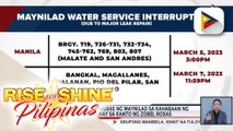 Maynila, Makati, Parañaque, at Pasay, magkakaroon ng water interruption sa Marso 5-7