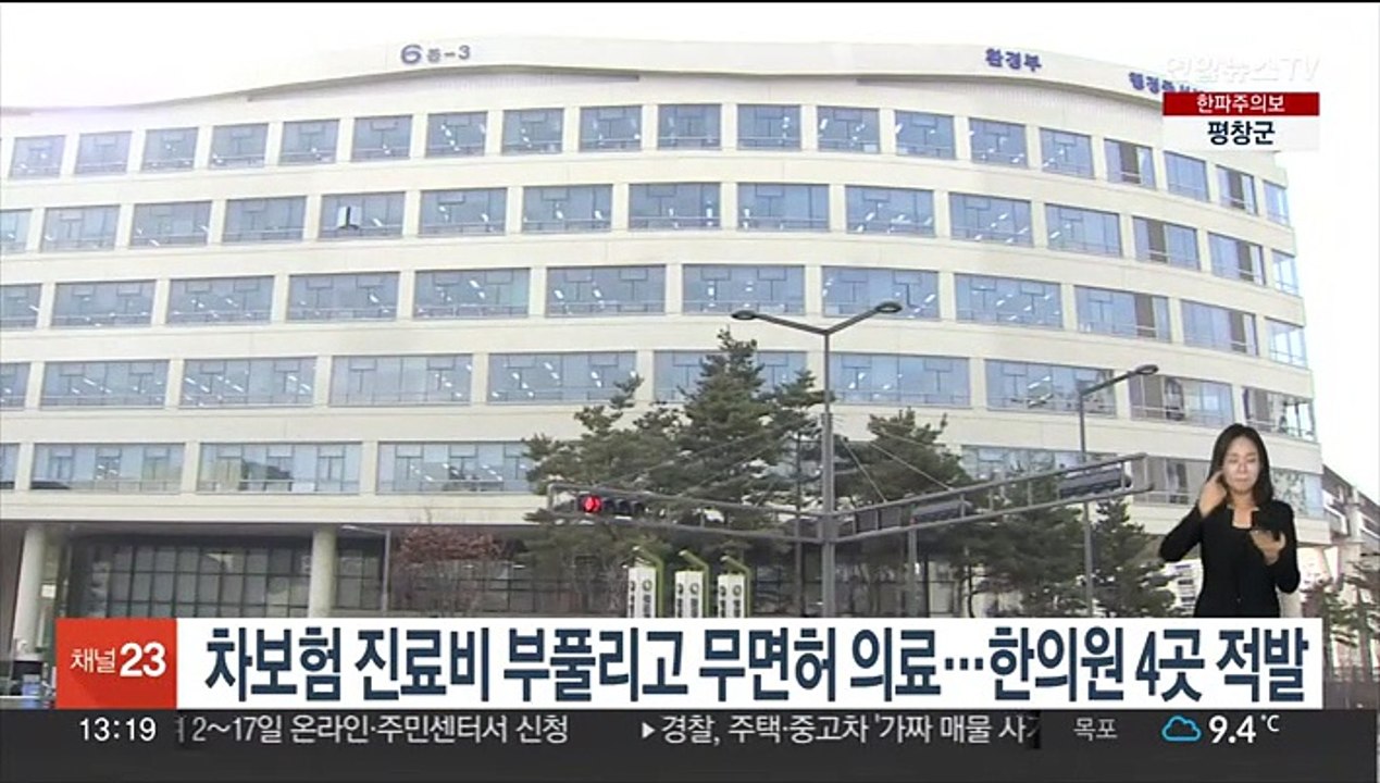 차보험 진료비 부풀리고 무면허 의료…한의원 4곳 적발