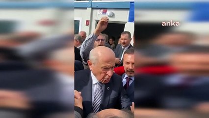 Bahçeli'den depremzedelere fırça: ''Sessizlik olacak. Dağılın gitsin, indirin şunları''