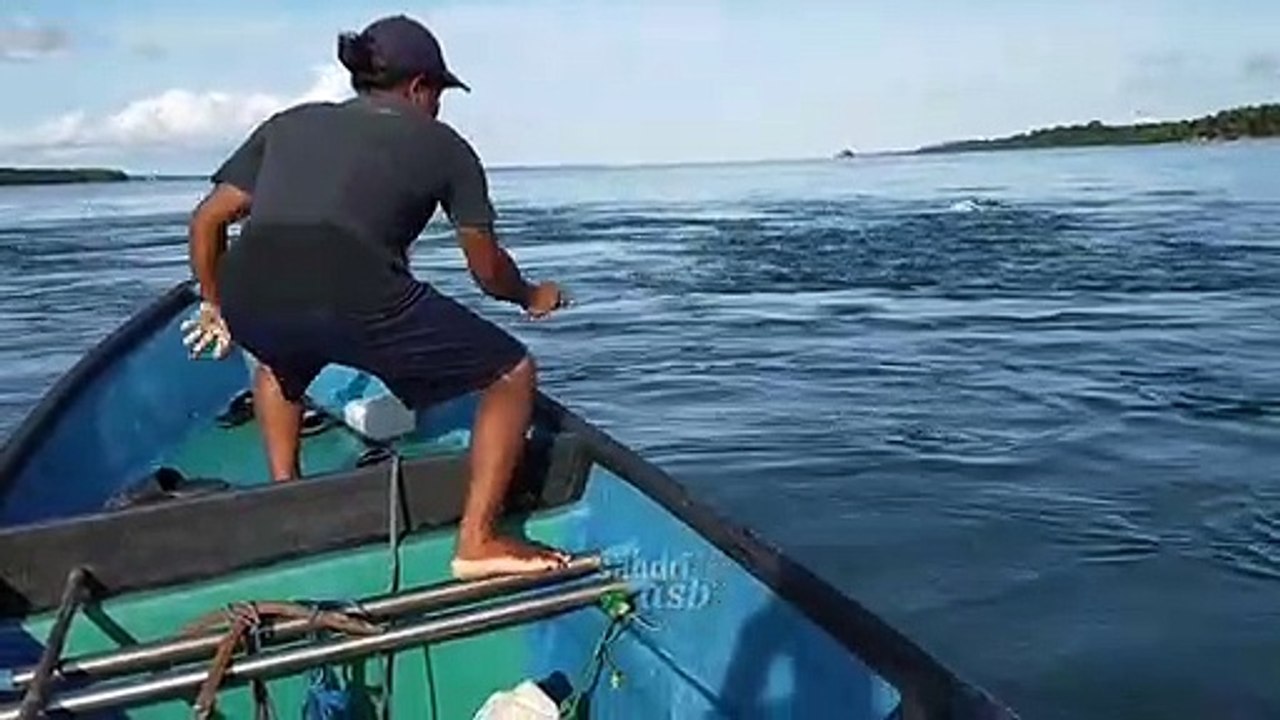 Fishing on the sea