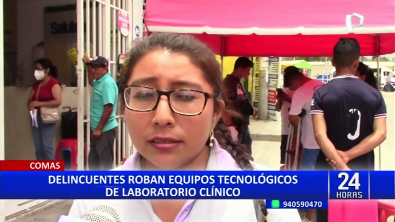 Comas: asaltan laboratorio clínico y se llevan S/18 000 soles entre equipos y dinero en efectivo