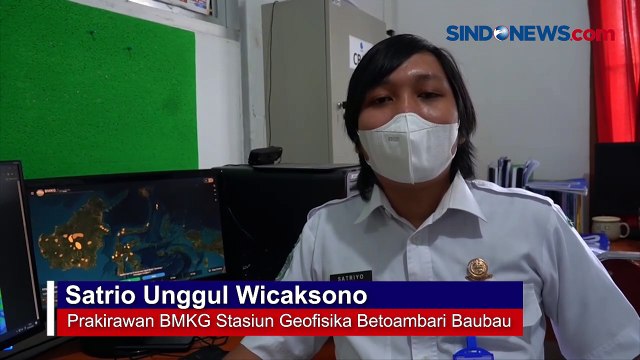 Angin Tornado di Perairan Baubau Terlihat Jelas, Wisatawan Panik!