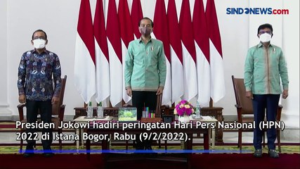 HPN 2022, Jokowi: Terima Kasih, Pers Sudah Bangun Optimisme Hadapi Pandemi
