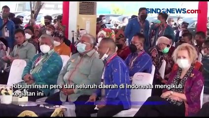 Download Video: Puncak Hari Pers Nasional di Kendari, Presiden Jokowi Hadiri Secara Virtual