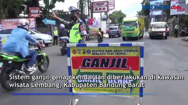Batasi Pengunjung Di Tempat Wisata, Polres Cimahi Kembali Gelar Ganjil Genap