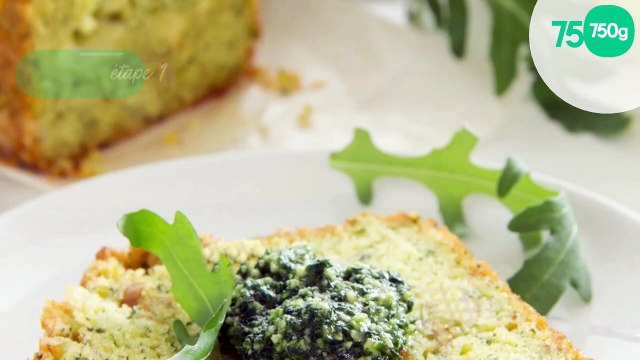 Cake au pesto parmesan et fèves