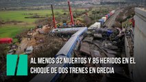 Accidente ferroviario mortal en Grecia, con decenas de muertos y heridos