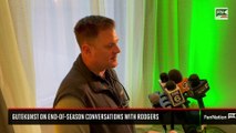 Scouting Combine Packers GM Brian Gutekunst on Aaron Rodgers