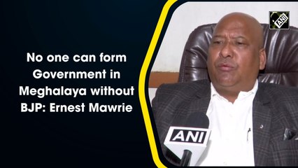 Meghalaya BJP Chief Ernest Mawrie: No Government Formed Without BJP's Support 🗳️