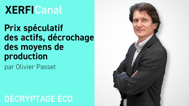Prix spéculatif des actifs, décrochage des moyens de production [Olivier Passet]