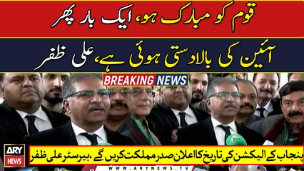 Governor will announce the date of KP election: Barrister Ali Zafar