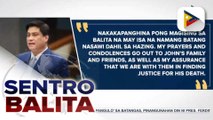 Sen. President Zubiri, nananawagan sa mabilis na paghuli sa suspects sa pagkamatay ni Matt Salilig na biktima umano ng hazing