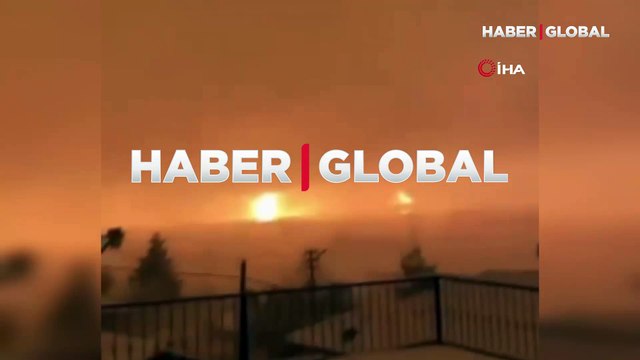 Deprem esnasında gölden alevlerin çıktığı anlar dehşete düşürdü!