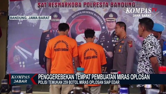 Polisi Sita Ratusan Botol Miras Oplosan