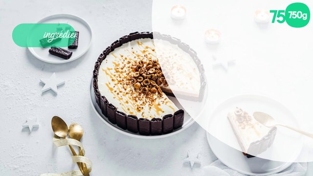 Entremets aux chocolats, noisette, caramel