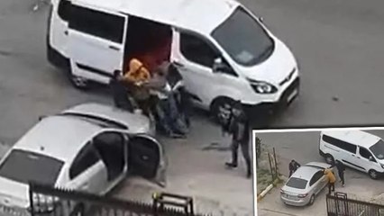 Tuzla'da otomobilin yolunu kesip sürücüyü kaçırdılar