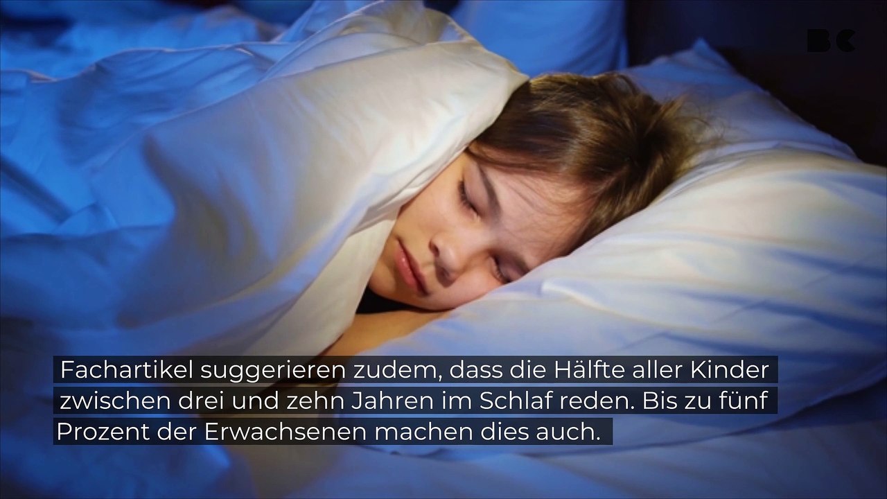 Darum reden manche Menschen im Schlaf
