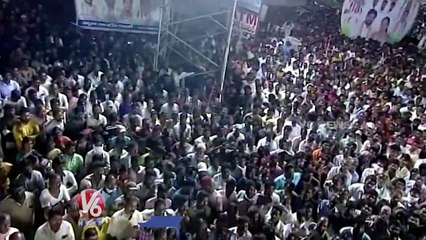 BRS Leaders Thrown Eggs & Tomatoes At Revanth Reddy Meeting _ V6 News