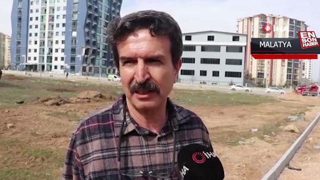 Malatya'da 4 yıllık binanın kolon ve kiriş aralarında tahta parçaları çıktı