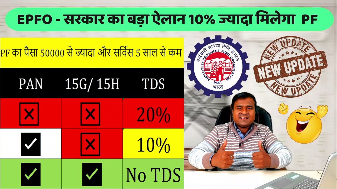 EPFO- Good News, अब 10% ज्यादा मिलेगा PF, tds on pf withdrawal, pf benefit in budget 2023 @TechCareer ​