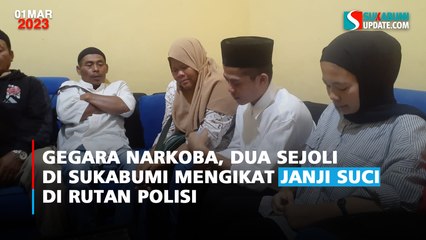 Gegara Narkoba, Dua Sejoli di Sukabumi Mengikat Janji Suci di Rutan Polisi
