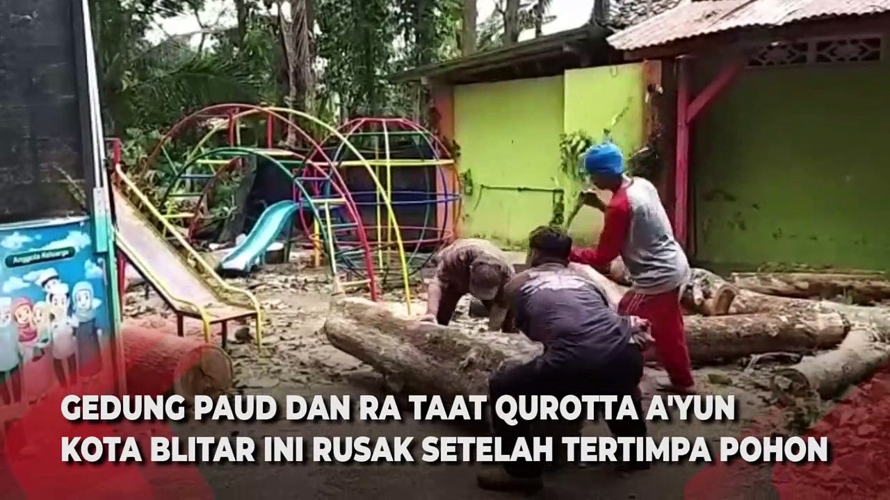 Bangunan Sekolah Rusak Tertimpa Pohon, Kegiatan Belajar Dipindahkan
