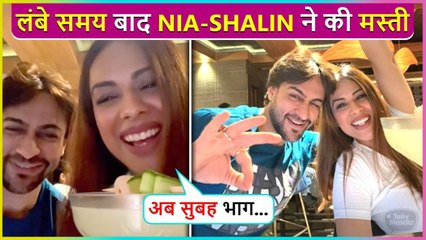 Shalin Bhanot & Nia Sharma Meet After A Long Time , Actress Says ' Ab Subah 6 Baje..