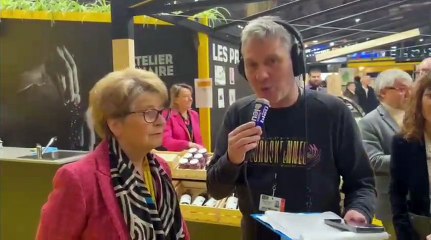 Marie-Guite Dufay, présidente de la région Bourgogne Franche-Comté au Salon de l'agriculture