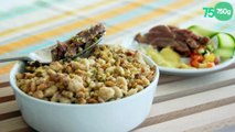 Crumble d'agneau au curry, légumes façon tajine