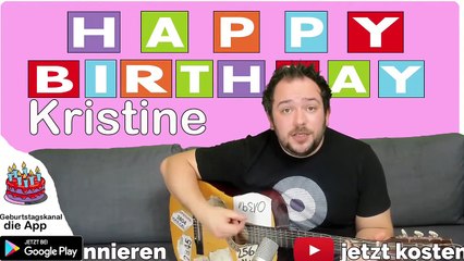 Happy Birthday, Kristine! Geburtstagsgrüße an Kristine