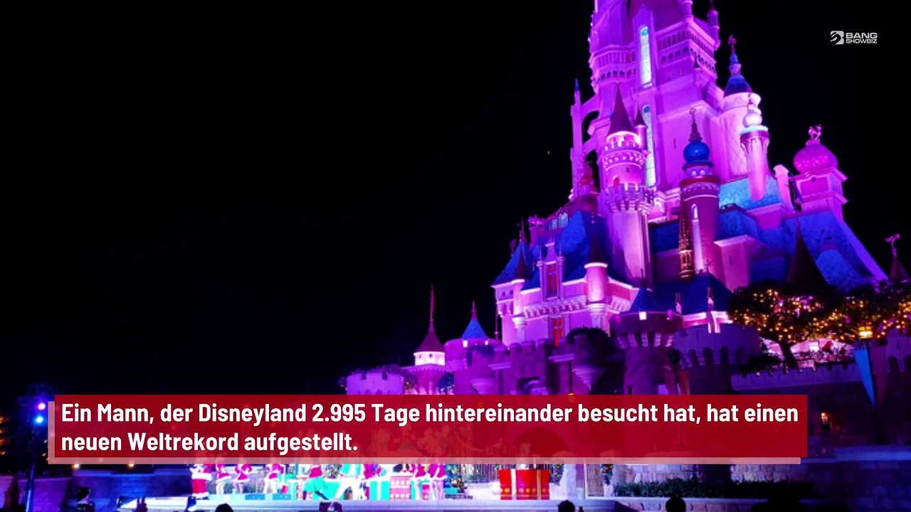 2.995 Tage hintereinander Disneyland: Weltrekord!