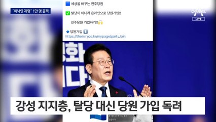 “이낙연 영구제명” 1만 명 청원…친명 “당원 분노 정당”