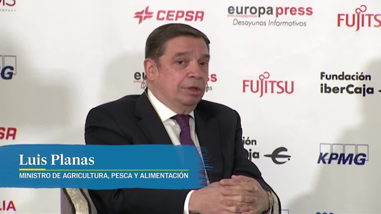 Luis Planas, ministro de Agricultura, ha asegurado que Ferrovial es un "gran grupo económico" del que el Ejecutivo se "siente orgulloso"