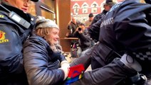 Greta Thunberg carried away by Norway police after being detained during pro-Sami protest