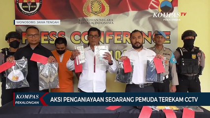 Aksi Penganiayaan Seoarang Pemuda Terekam CCTV