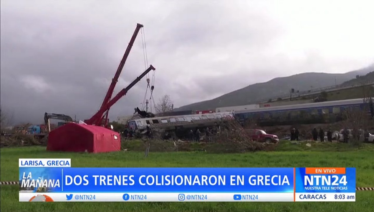 Un choque de trenes deja 36 personas muertas en Grecia