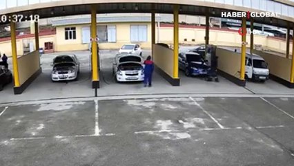 LPG tankı bomba gibi patladı, savrulan parçalar onu hayattan böyle kopardı!