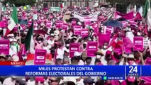 Masivas protestas contra López Obrador: “Quiere poner limitaciones al poder electoral”