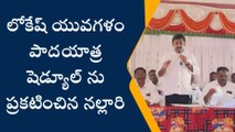 పీలేరు: నారా లోకేష్ యువగళం షెడ్యూల్ ప్రకటించిన నల్లారి