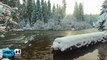 4K Proxy+TV HDR Nature Video - Quaint Snowy River - Daily Nature Relaxation