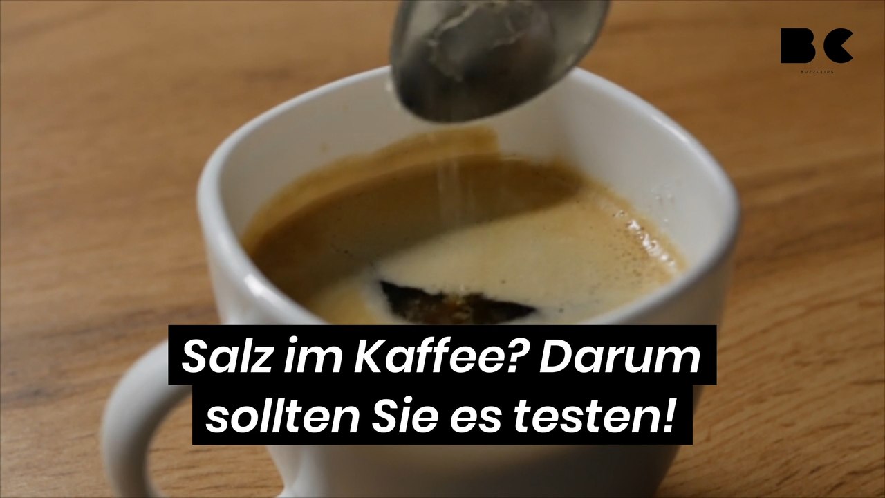 Salz im Kaffee? Darum sollten Sie es testen!