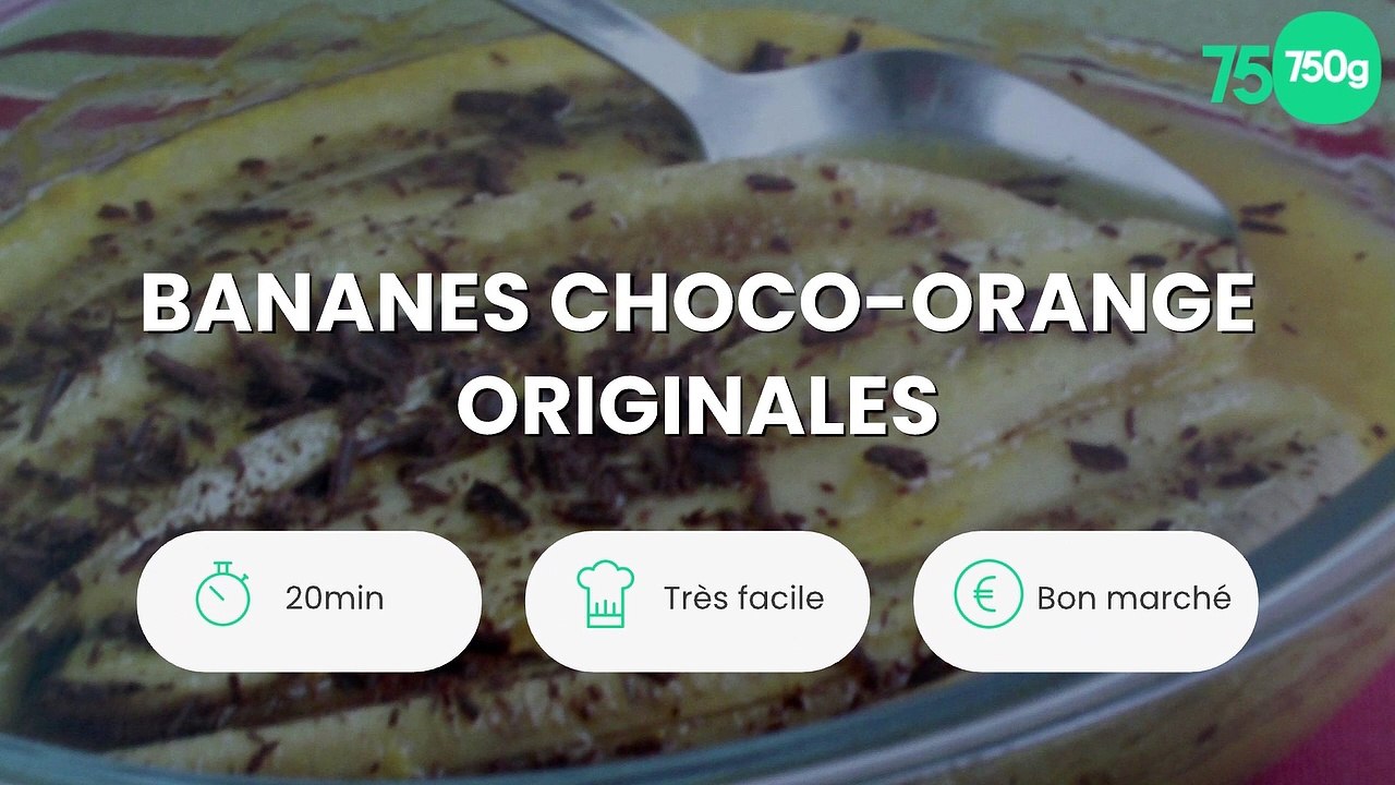 Bananes choco-orange originales