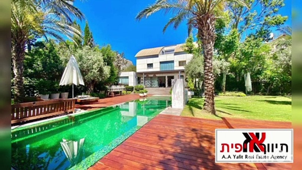 וילה מפוארת להשכרה בהרצליה פיתוח, משרד תיווך בהרצליה פיתוח