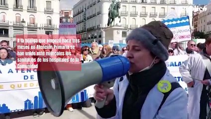 Vídeo | Los facultativos de los hospitales se suman a la huelga contra Ayuso: "O tienes sanitario o te vas al otro barrio":