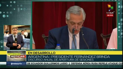 Argentina: Pdte. Fernández brinda discurso anual de apertura de sesiones