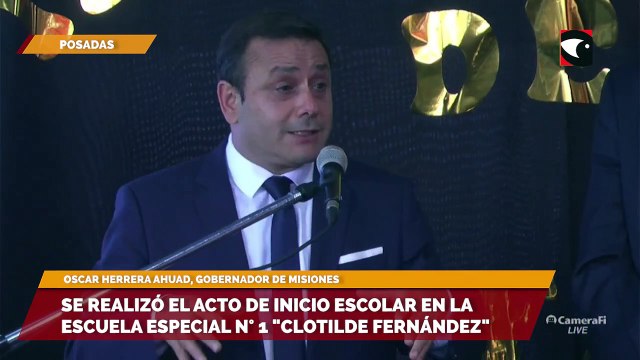 Oscar Herrera Ahuad, en el inicio del ciclo lectivo: ““Misiones es esa provincia que no abandona los valores fuertes de la educación”