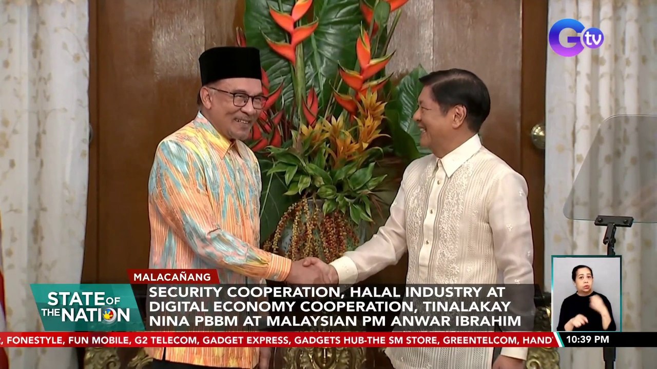 Security cooperation, halal industry, at digital economy cooperation, tinalakay nina PBBM at Malaysian PM Anwar Ibrahim | SONA